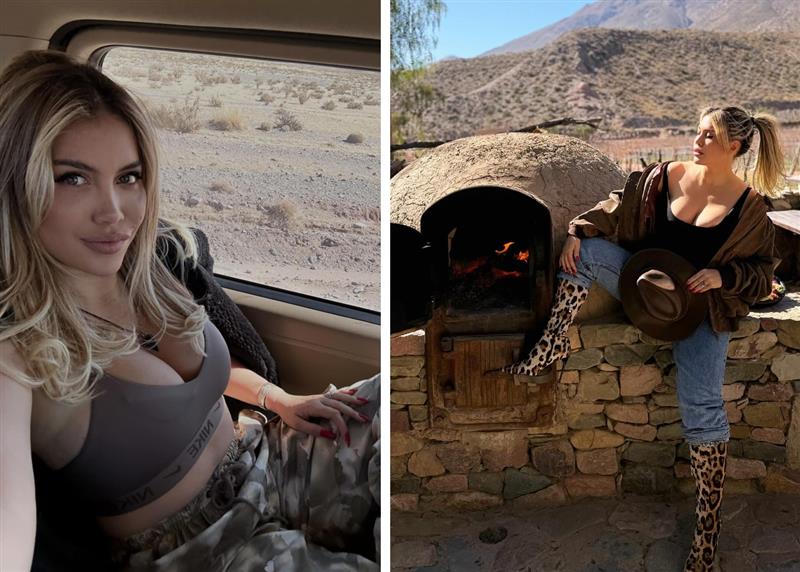 Wanda Nara nel nord dell'Argentina con le figlie Francesca e Isabella Wanda Nara nel nord dell'Argentina con le figlie Francesca e Isabella