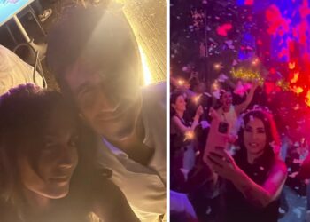 Caterina Balivo festeggia il finale di stagione del suo programma tv, lo schiuma party finale e l'arrivo a sorpresa del marito Guido: guarda