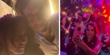Caterina Balivo festeggia il finale di stagione del suo programma tv, lo schiuma party finale e l'arrivo a sorpresa del marito Guido: guarda