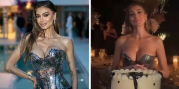 La showgirl Cristina Buccino festeggia 40 anni a Ibiza con le sorelle: le immagini della maestosa festa in Spagna