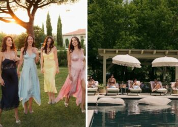 Giulia De Lellis col pancione invita le amiche Cecilia Rodriguez, anche lei incinta, e Aurora Ramazzotti per due giorni in campagna: le foto 