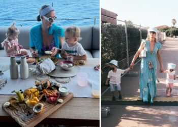 Paris Hilton in vacanza in Sardegna sullo yacht di lusso con il marito e i figli: guarda