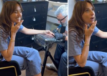 Benedetta Parodi prova un dolore pazzesco mentre si fa un nuovo tatuaggio: le immagini del viso contrito durante la seduta di incisione, guarda
