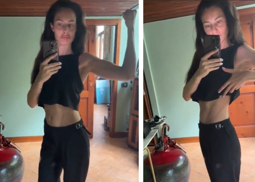 ''Bicipiti e obliqui ringraziano'': Marica Pellegrinelli mostra i muscoli allenati grazie alla figlia che deve portare in braccio ''Bicipiti e obliqui ringraziano'': Marica Pellegrinelli mostra i muscoli allenati grazie alla figlia che deve portare in braccio