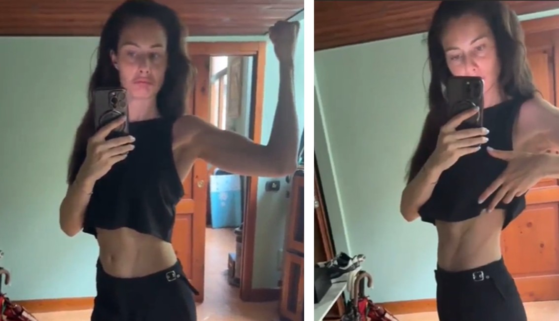 ''Bicipiti e obliqui ringraziano'': Marica Pellegrinelli mostra i muscoli allenati grazie alla figlia che deve portare in braccio - Gossip.it | News sul Gossip e VIP