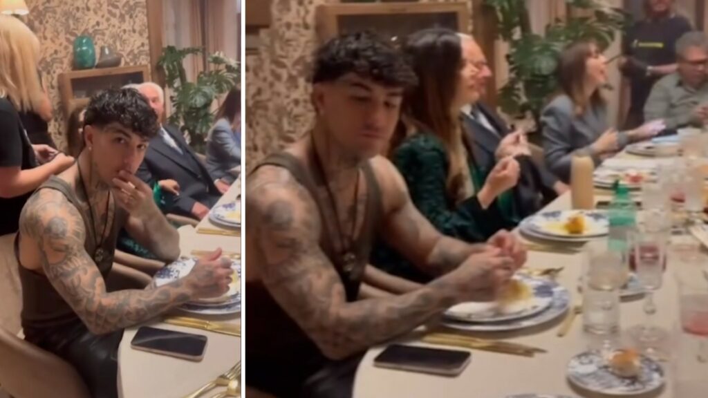 Tony Effe con Christian De Sica nel nuovo cinepanettone Tony Effe con Christian De Sica nel nuovo cinepanettone