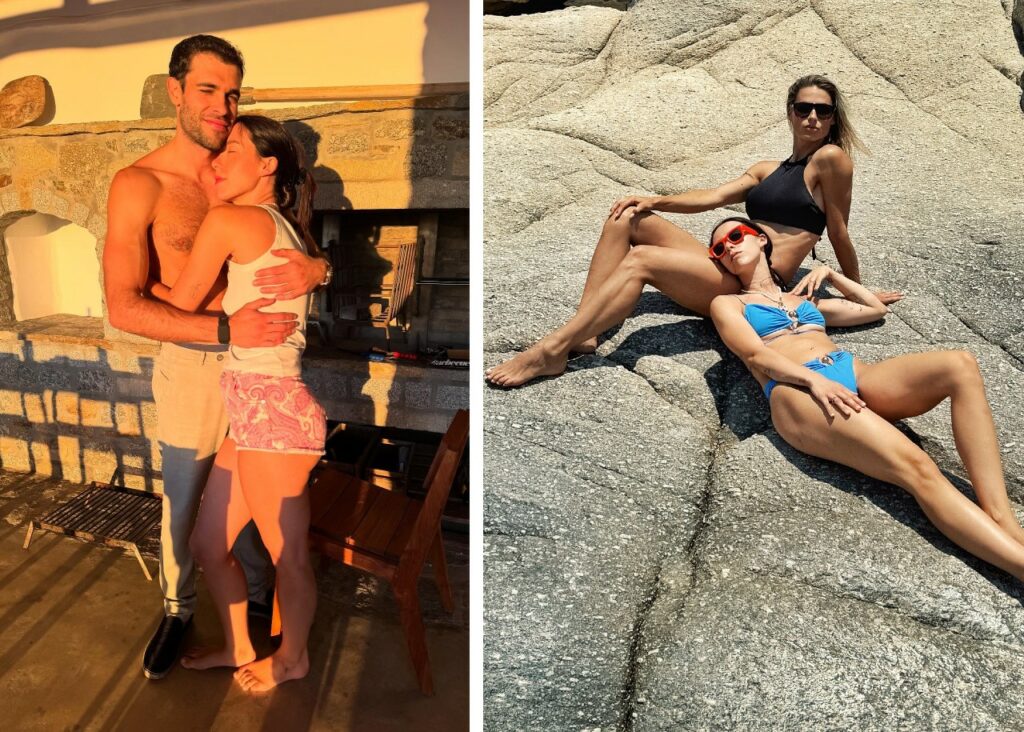 Michelle Hunziker in Grecia con la figlia Aurora Michelle Hunziker in Grecia con la figlia Aurora