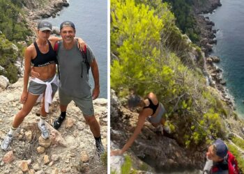 Luca Argentero e Cristina Marino fanno hiking a Ibiza