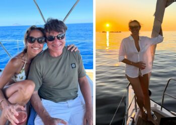 Benedetta Parodi e Fabio Caressa innamorati alle Eolie