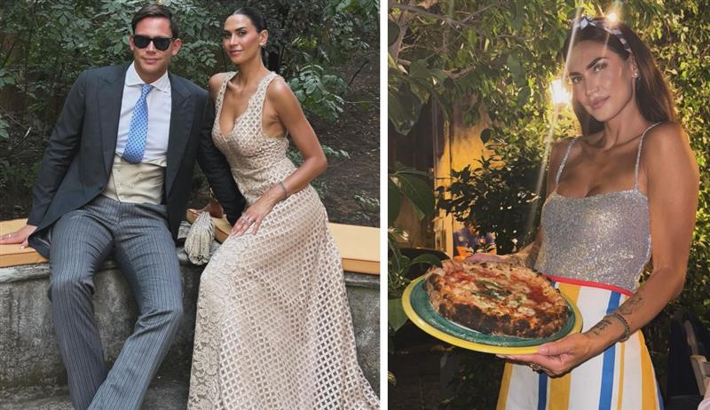 Melissa Satta e Carlo Beretta elegantissimi e innamorati ad un matrimonio a Napoli: guarda - Gossip.it | News sul Gossip e VIP