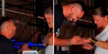 Alessandra Amoroso, incinta, riceve la proposta di nozze a sorpresa durante l'ultima data del suo tour: lacrime di commozione, la sua reazione