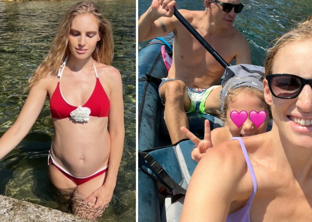 L'ex velina Irene Cioni si gode la fine dell'estate col pancione: incinta al mare in attesa della seconda femminuccia, guarda