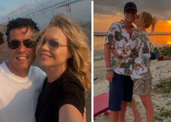 Anna Falchi e il nuovo fidanzato Andrea Crippa innamorati in vacanza in Asia: le foto della coppia tra baci e avventura, ecco dove sono