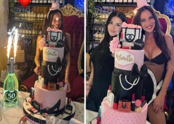 Le foto del compleanno di Antonella Mosetti che ha festeggiato 50 anni a Roma con la figlia Asia