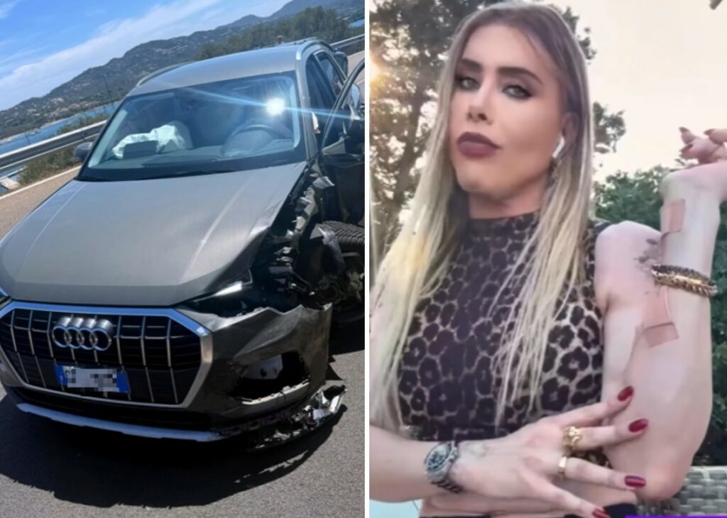 La chirurga dei vip Genny Urtis, ex Giacomo, mostra le ferite riportate dopo il bruttissimo incidente con l'auto in Sardegna: ''Fate attenzione''