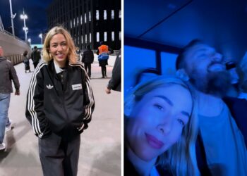 Sarah Felberbaum e Daniele De Rossi a Londra per il concerto degli Oasis