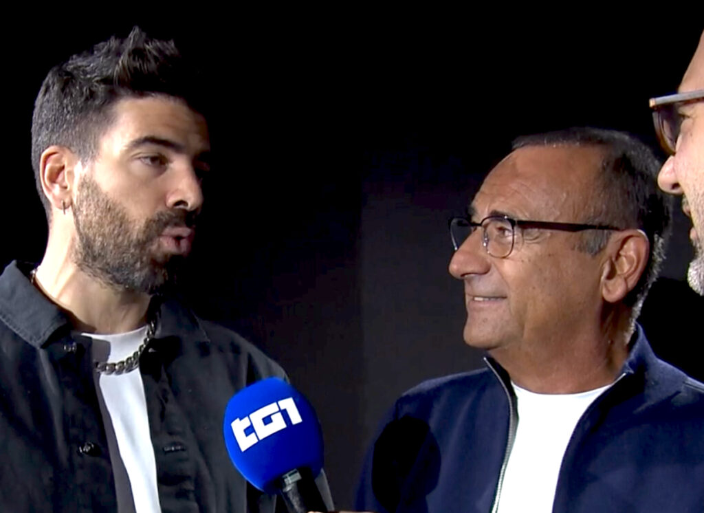 Carlo Conti al Tg1 presenta il conduttore di 'Sanremo Giovani', è un noto podcaster