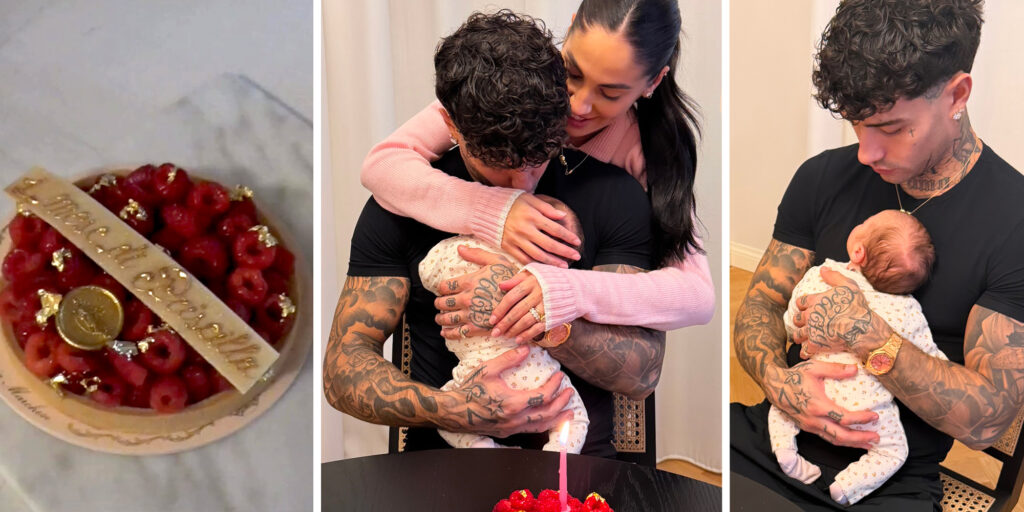 Giulia De Lellis e Tony Effe festeggiano il primo complimese della figlia Priscilla con una torta: le tenerissime foto Giulia De Lellis e Tony Effe festeggiano il primo complimese della figlia Priscilla con una torta: le tenerissime foto