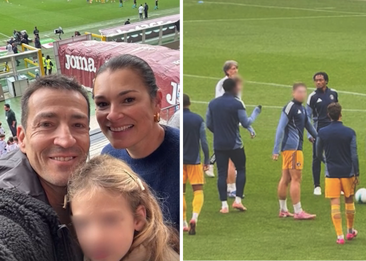 Alena Seredova allo stadio di Torino per sostenere il figlio con la maglia del Pisa Alena Seredova allo stadio di Torino per sostenere il figlio con la maglia del Pisa
