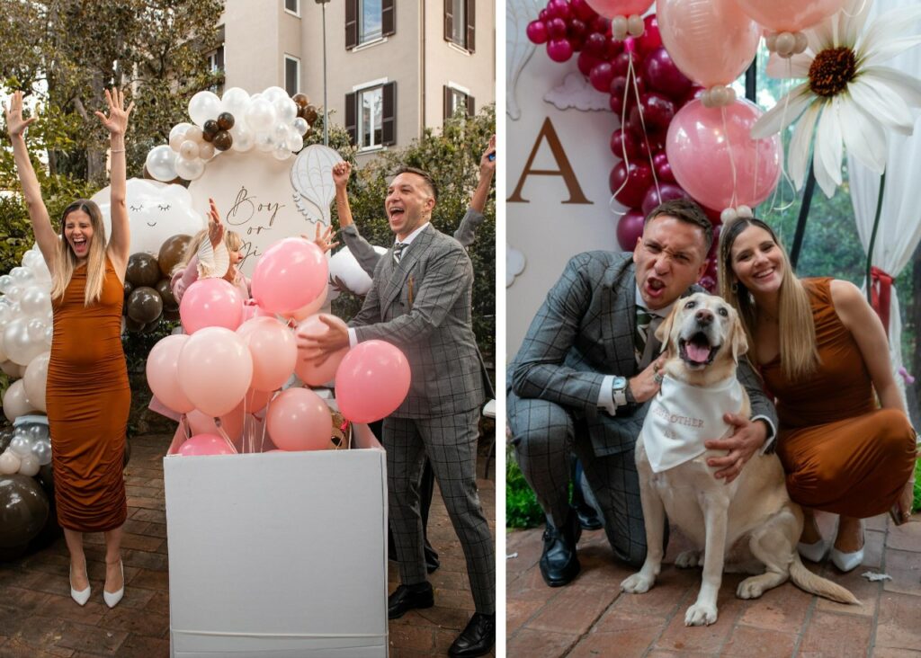 Il gender reveal party di Mattia Briga e Arianna Montefiori