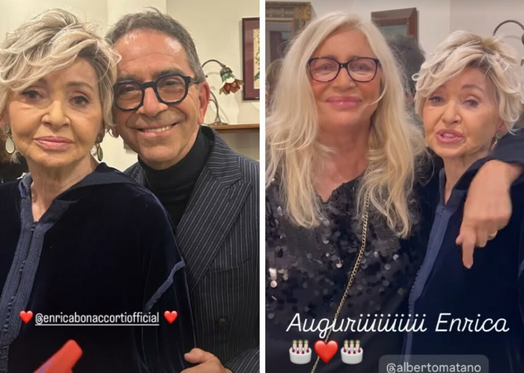 Enrica Bonaccorti festeggia 76 anni con Mara Venier e gli altri amici: combatte il tumore al pancreas col sorriso