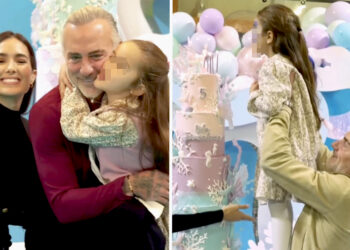 Gianluca Vacchi e Sharon Fonseca organizzano un party extra lusso per i 5 anni della figlia Blu Jerusalema, guarda