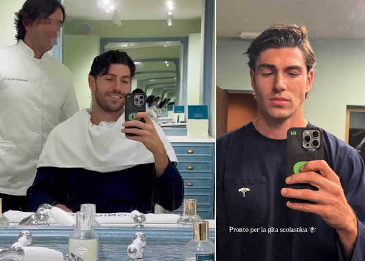 Il nuovo look di Ignazio Moser senza la barba Il nuovo look di Ignazio Moser senza la barba