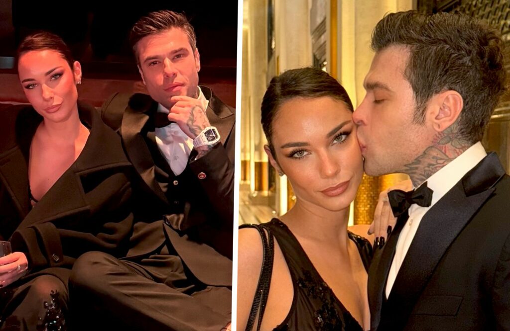 Fedez e la fidanzata Giulia Honegger mondanissimi a Milano: i due innamorati ed elegantissimi, foto Fedez e la fidanzata Giulia Honegger mondanissimi a Milano: i due innamorati ed elegantissimi, foto