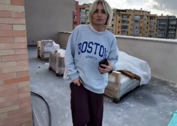 Veronica Peparini e Andreas Muller mostrano il cantiere della nuova casa