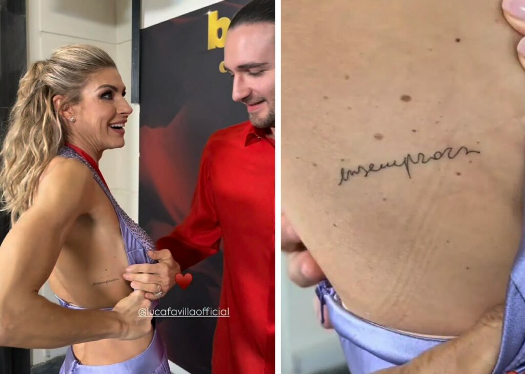 Martina Colombari per celebrare Ballando con le Stelle si è fatta un nuovo tatuaggio: ecco cosa si è fatta scrivere sulla pelle