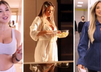 ''Una domenica con me'': Diletta Leotta incinta in top e calzoncini mostra il pancione mentre sceglie l’outfit per la diretta tv