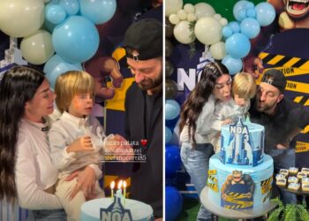 Bianca Atzei e Stefano Corti insieme per i 3 anni del figlio Noah
