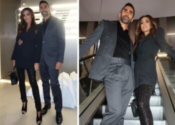 Giorgia Palmas e Filippo Magnini mondanissimi alla Milano-Cortina