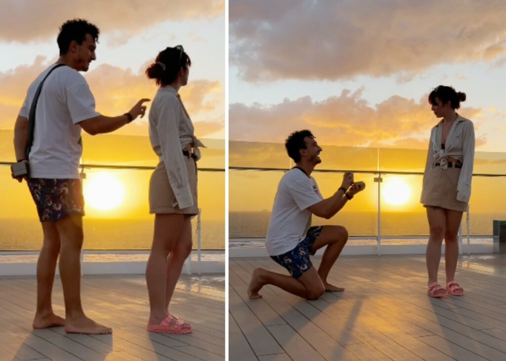 ''Amore mio vuoi sposarmi?'': l'ex di Amici Andrea Dianetti sceglie un luogo speciale per la proposta di nozze alla fidanzata, guarda