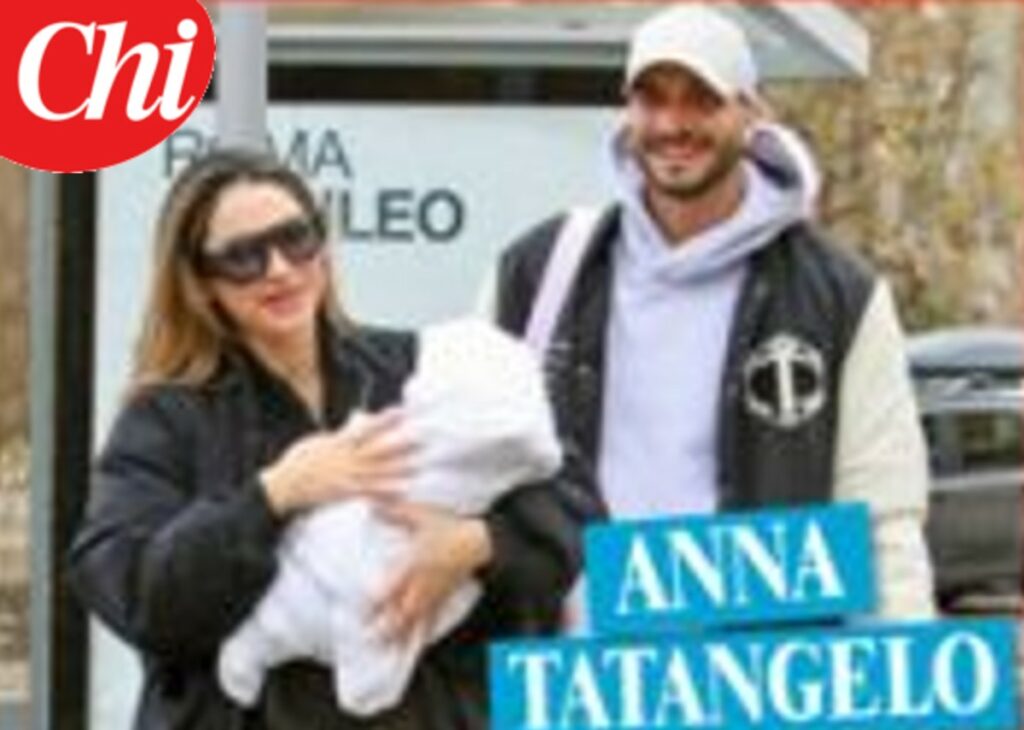 Anna Tatangelo e Giacomo Buttaroni portano la loro figlia Beatrice alla prima visita medica: foto