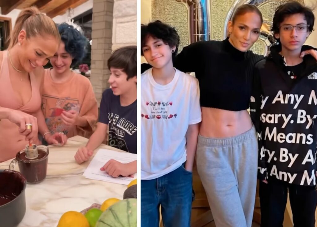 Jennifer Lopez festeggia 18 anni dei suoi gemelli Max ed Emme Jennifer Lopez festeggia 18 anni dei suoi gemelli Max ed Emme