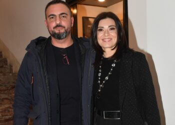 Roberta Lanfranchi alla prima a Roma col marito Emanuele Del Greco: rara uscita mondana della coppia, foto