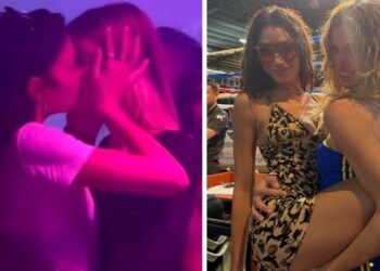 Elodie e Franceska Nuredini pizzicate in discoteca: le due ballano vicine e poi c’è il bacio, guarda