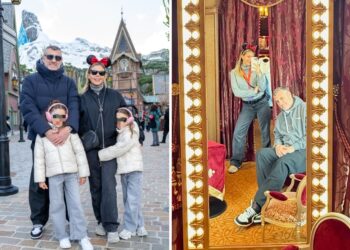 Costanza Caracciolo e Bobo Vieri con le figlie a Disneyland Paris Costanza Caracciolo e Bobo Vieri con le figlie a Disneyland Paris