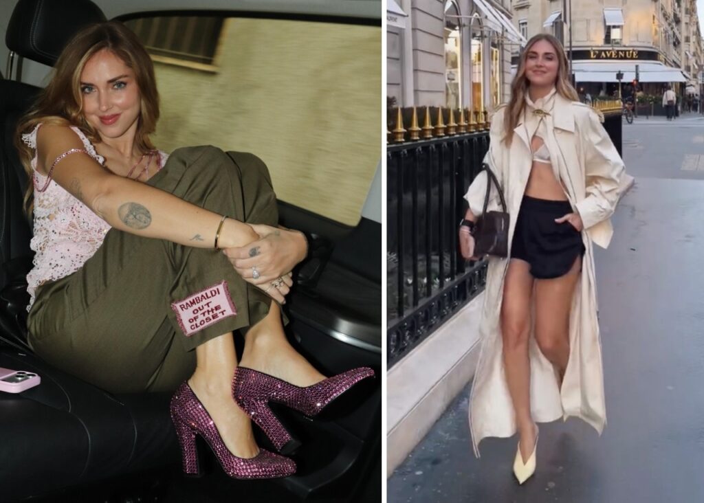 Chiara Ferragni radiosa alla Paris Fashion week