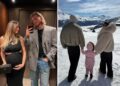 Diletta Leotta a Saint Moritz con il pancione e la famiglia