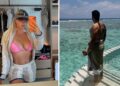 Wanda Nara alle Maldive con il nuovo fidanzato Martin