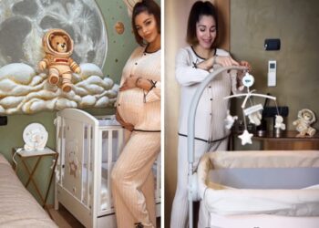 ''Ormai siamo vicinissimi'': Delia Duran, agli sgoccioli con la gravidanza, mostra la cameretta del figlio Gabriel, guarda