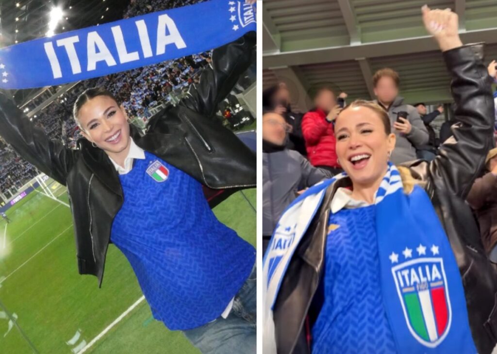 Diletta Leotta incinta col super pancione allo stadio a Bergamo per vedere l’Italia: tifo scatenato per gli azzurri che vincono, guarda Diletta Leotta incinta col super pancione allo stadio a Bergamo per vedere l’Italia: tifo scatenato per gli azzurri che vincono, guarda