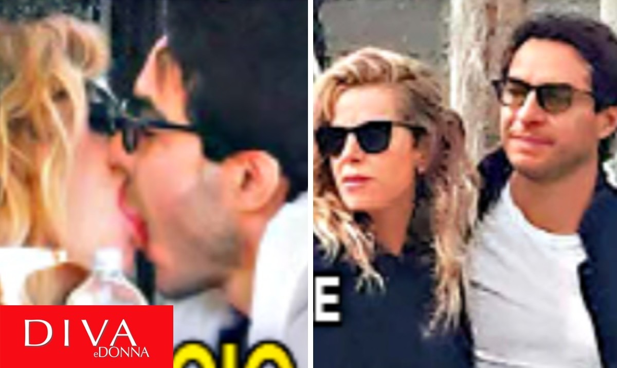 Alessia Marcuzzi e il bacio appassionato con il fidanzato Tiago