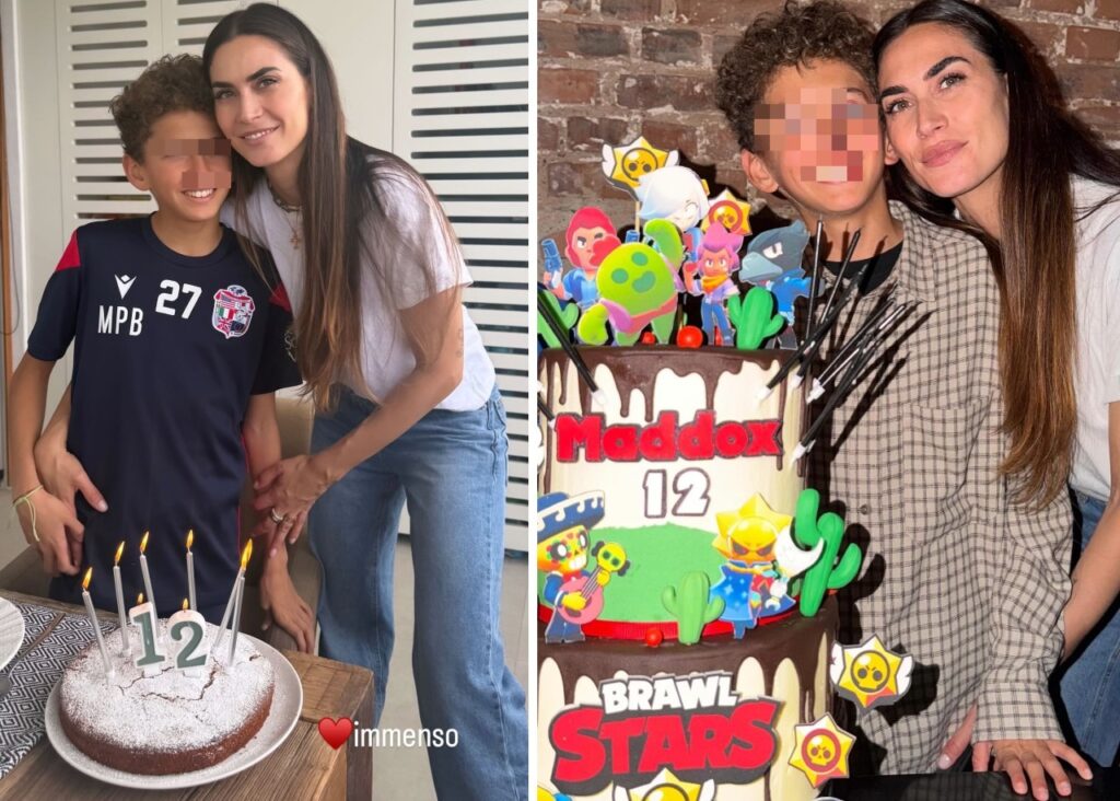 Melissa Satta festeggia 12 anni del figlio Maddox