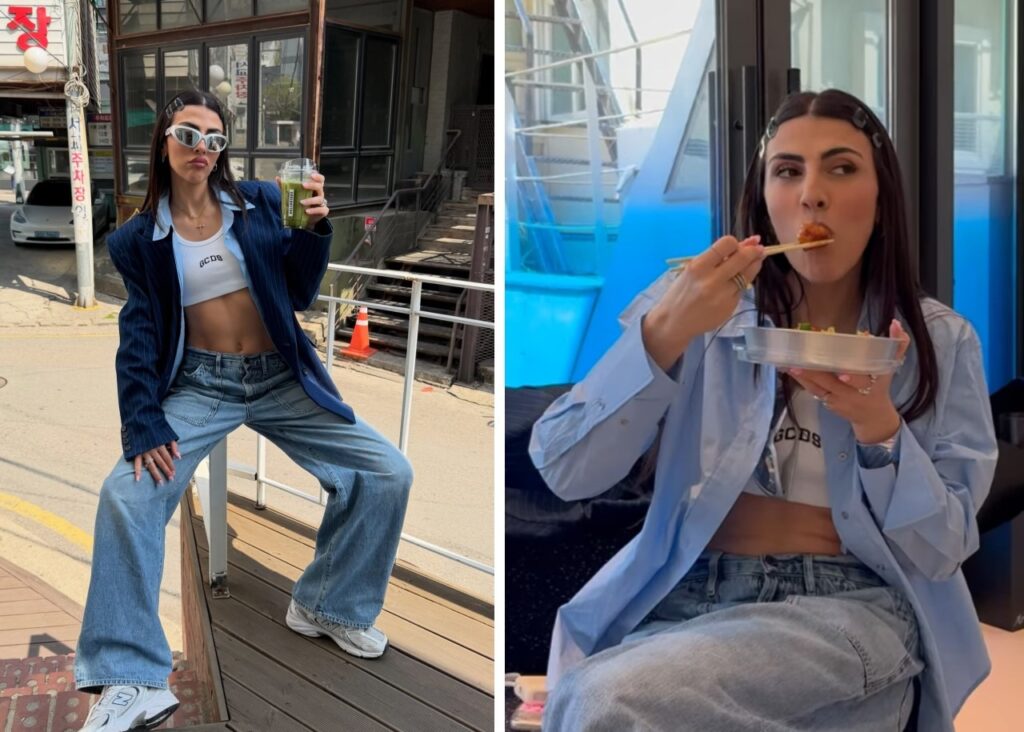 Giulia Salemi vola in Corea per lavoro: le foto da Seoul