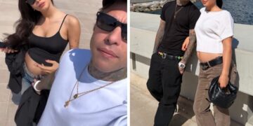 Fedez e Giulia Honegger a passeggio a Monte Carlo: la stilista col look estivo mostra il pancione, guarda