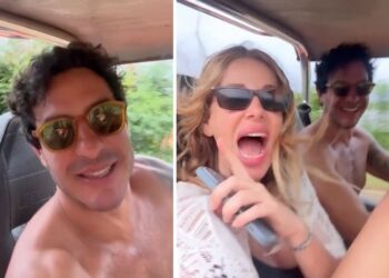 Alessia Marcuzzi felice in Brasile con il fidanzato Tiago Schietti