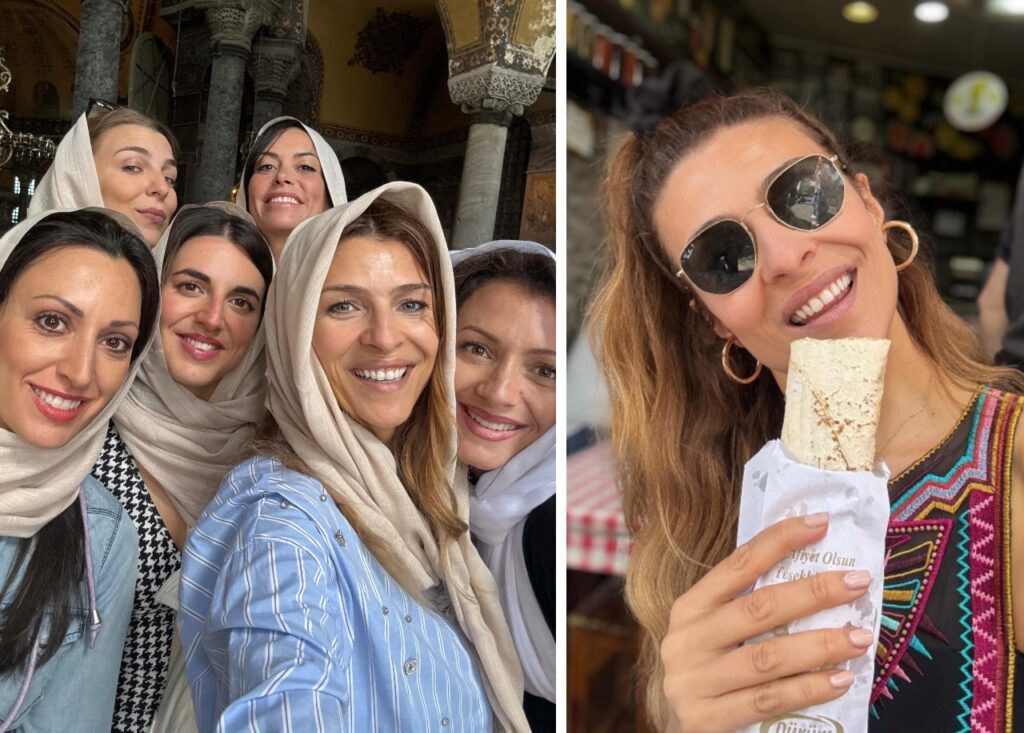 Cristina Chiabotto a Istanbul con le amiche Cristina Chiabotto a Istanbul con le amiche